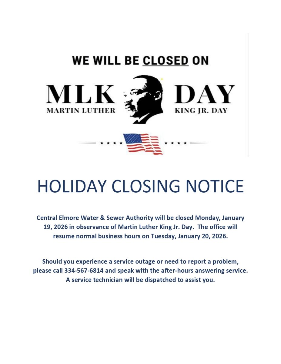 MLK Day Closed January 19th Martin Luther King Jr Picture of MLK and American Flag